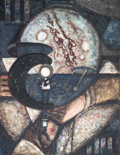 Kábrt Jaroslav - "Mikroskop" 86,5 x 66,5 cm